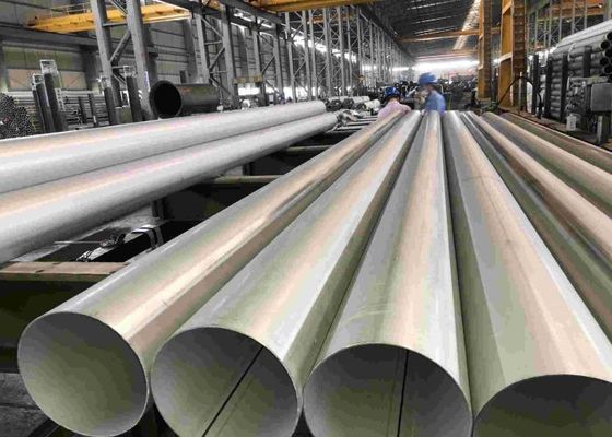 Jakość  Polished Stainless Steel Pipe Tubing Round For Gas Pipeline / Building fabryka