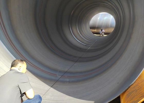 Włókno stalowe spawane na spiralnym łuku zanurzonym do rusztowania ASTM A252/A53 Standard szeroki zakres średnicy