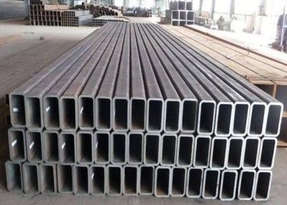 ASTM A500 prostokątne stalowe przejścia pustkie z obsługą obróbki odwijania i powierzchnią barwną
